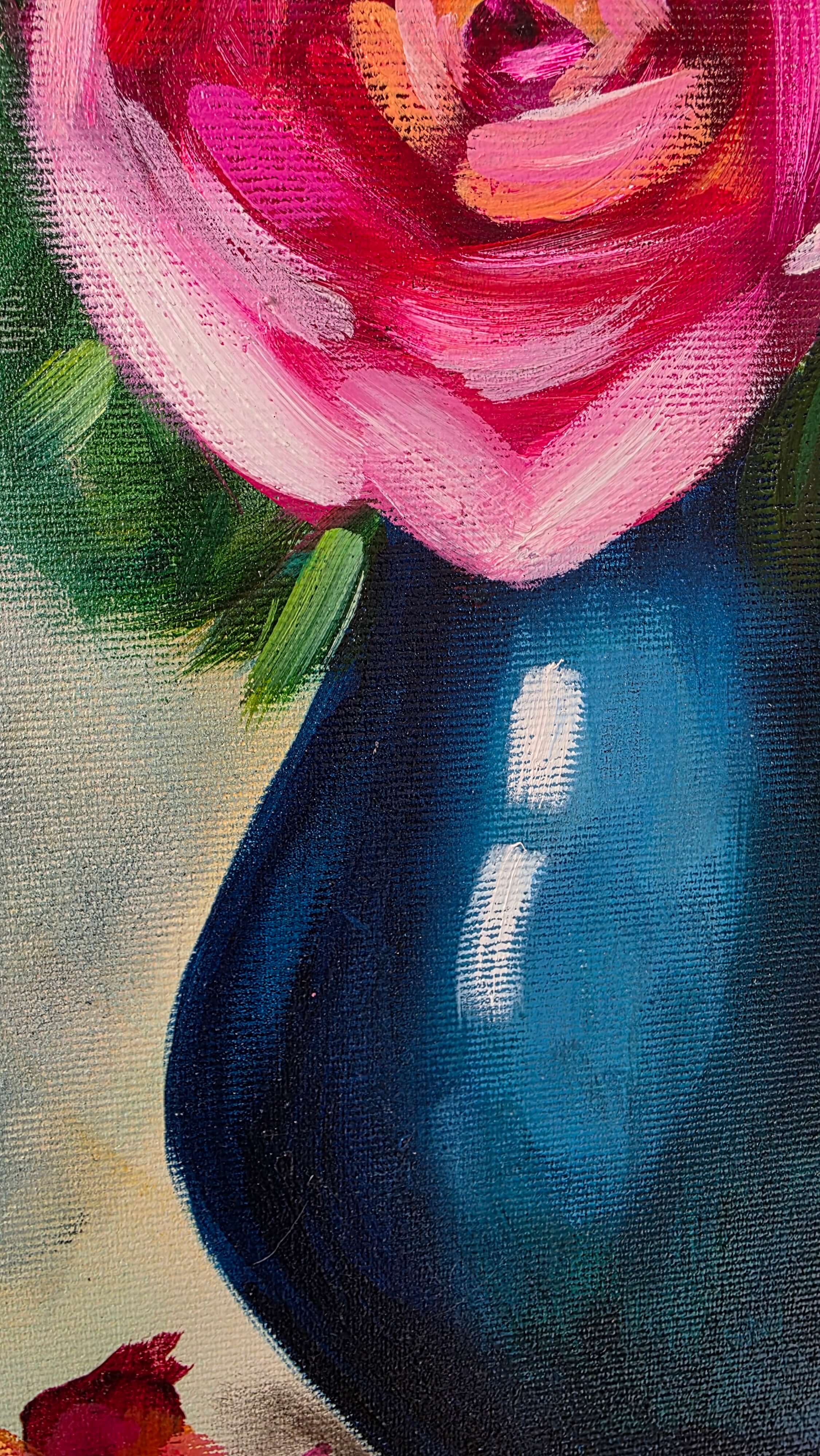 Abstract Blooms in Blue
