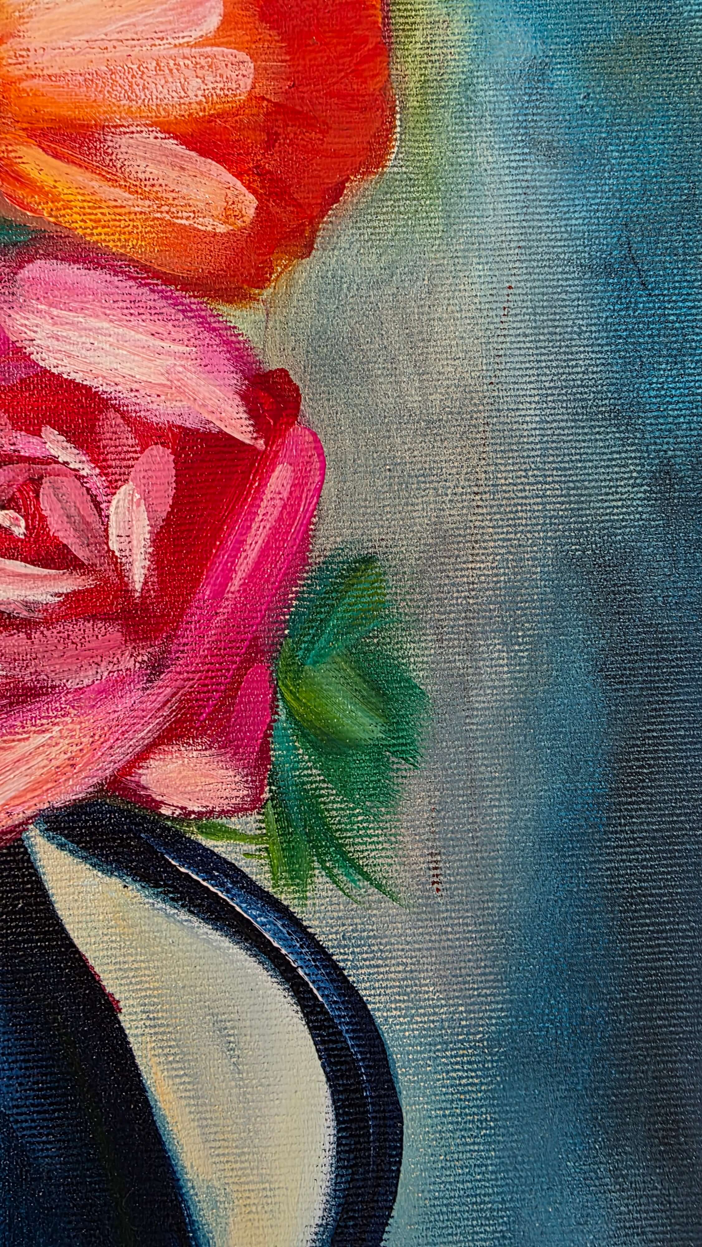 Abstract Blooms in Blue