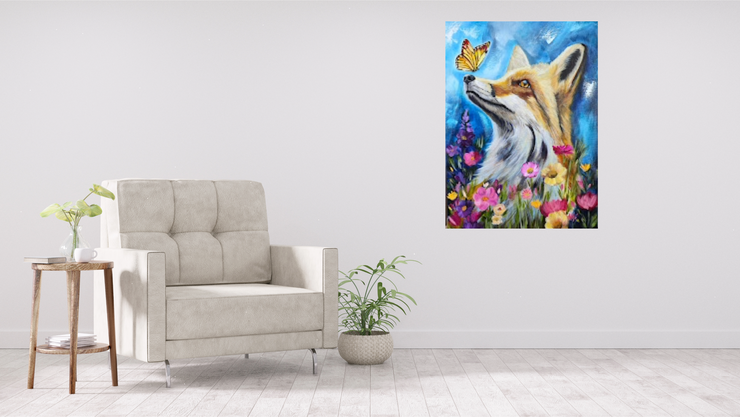 "Fox in Flowers"