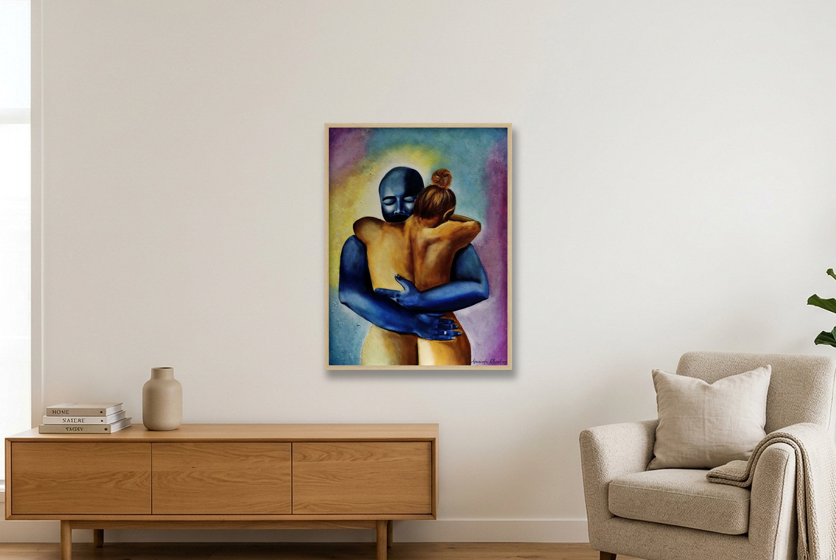 "Colours of our Love" — 60×80cm, 24×31" Oak Frame